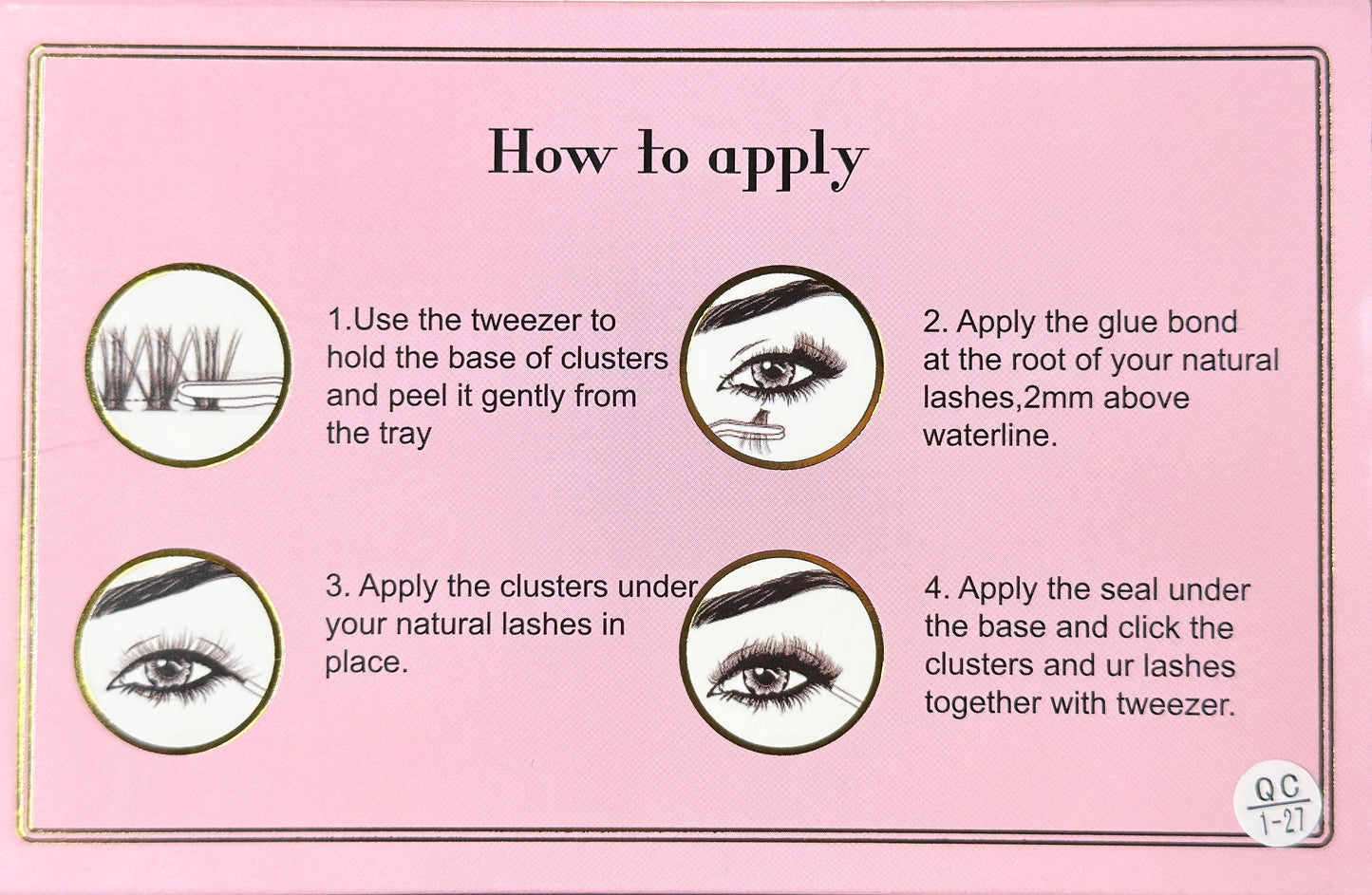 E001 DIY Cluster Lashes (8-16MM) D curl 60 Clusters